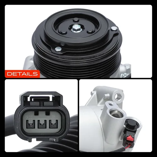 Vista 9 de A-Premium Compresor de aire acondicionado de CA con embrague compatible con Honda CR-V 2017-2022, Civic 2016-2021, solo compatible con motor de 1.5 L