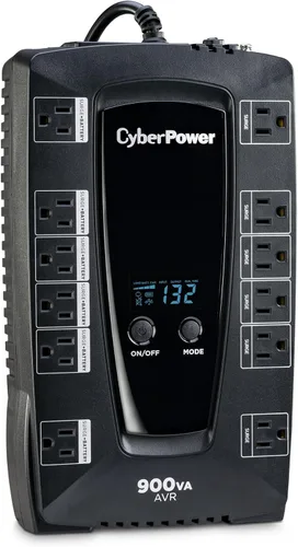 Vista 11 de UPS con visor LCD CyberPower AVRG900LCD 900 VA LCD 750VA Negro