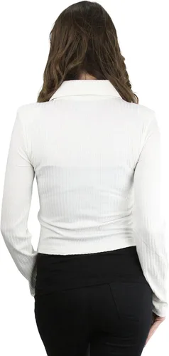 Vista 15 de ToBeInStyle Blazers de manga larga con cremallera y botones para mujer