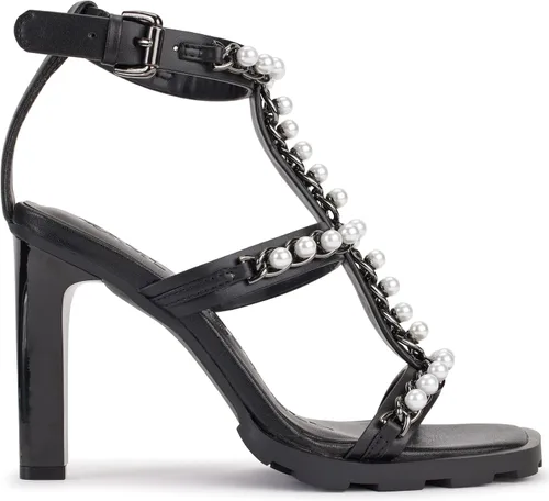 Vista 5 de Karl Lagerfeld Paris womens Midge T-strap Studded Heel Sandal