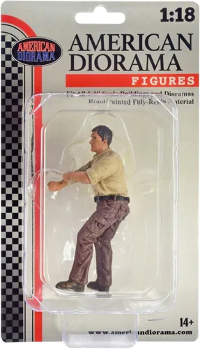 Vista 4 de Mecánico 4X4 Figura 3 para modelos a escala 1/18 por American Diorama