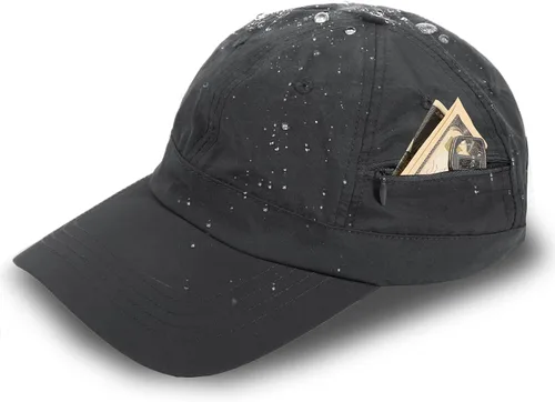 Vista 47 de Gorra de béisbol impermeable para hombre, sombrero de lluvia plegable para correr al aire libre, sombrero de pesca solar