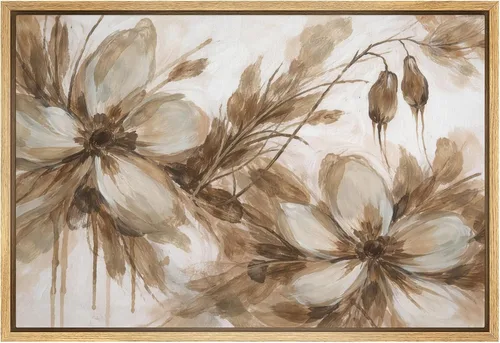Vista 39 de SIGNWIN Lienzo enmarcado para pared, diseño de planta de bosque de montaña verde pastel, naturaleza, ilustraciones de área silvestre, arte moderno