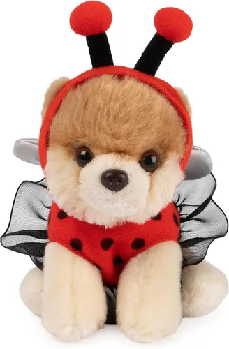 Vista 7 de GUND Boo Mundo's Perro Más Lindo Itty Bitty Boo Alien Peluche de Perro Tipo Pomeranian, 5 Pulgadas