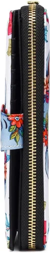 Vista 13 de Cartera de mano para mujer, estilo bohemio, con RFID, elegante, espaciosa con correa para viajes, capacidad para tarjetas, teléfono, dinero