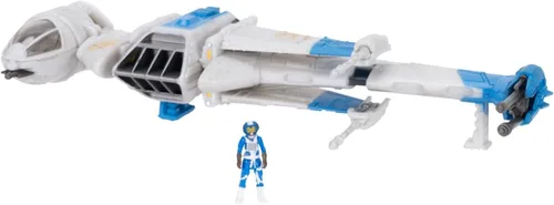 Vista 13 de Star Wars Micro Galaxy Squadron Gold Leader's Y-Wing - Vehículo de clase Starfighter de 5 pulgadas con accesorios de micro figura Jon Vander