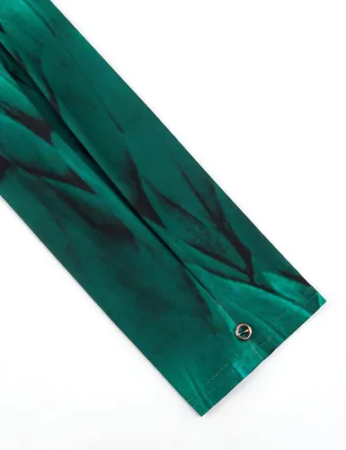 Vista 5 de VALOLIA - Blusa de verano con cuello en V de manga 34, casual, holgada, para el trabajo