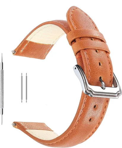 Vista 11 de Correa de reloj de 18, 20, 22 mm de piel de vacuno, extra suave, para hombres y mujeres