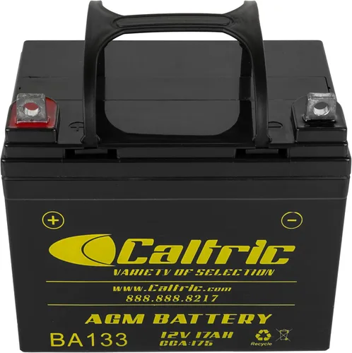 Vista 4 de Caltric Agm - Batería compatible con Yamaha Rhino 700 Yxr700 4X4 2008 2009 2010 2011 2012 2013
