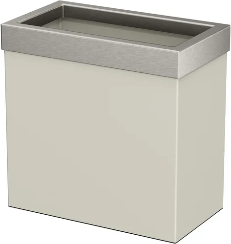 Vista 23 de Gatco Cubo de basura rectangular moderno, latón cepillado, cubo de basura de acero inoxidable con tapa extraíble, a prueba de fugas, capacidad de 3