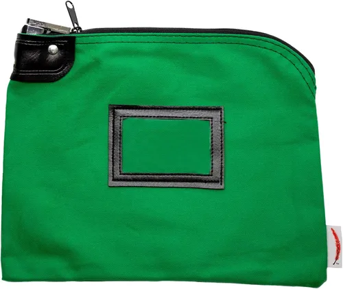 Vista 7 de Bolsa de banco con bloqueo de lona con llave de seguridad (negro)