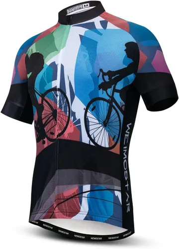 Vista 15 de Bike Jersey Hombres Ciclismo Jersey bicicleta superior transpirable ropa de verano America
