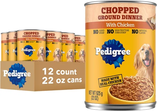 Vista 21 de Pedigree - Alimento húmedo para perros picado, carne de res, 13.2 onzas, 12 unidades 36 vitamins, minerals & amino acids, 30%+ water for