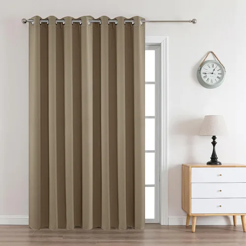 Vista 83 de Joydeco - Juego de 2 paneles de cortinas opacas de 63 pulgadas, 2 cortinas largas con aislamiento térmico burg, cortinas de oscurecimiento