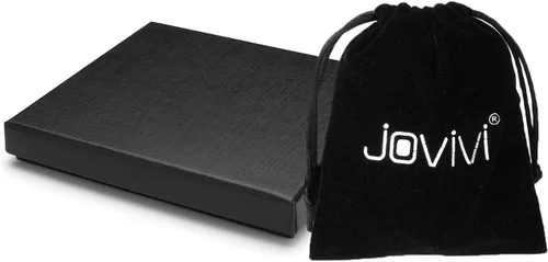 Vista 8 de Jovivi Pulseras de hematita negra de obsidiana con ojo de tigre para hombres y mujeres, 0.394 pulgadas (0.394 in), cuentas redondas naturales