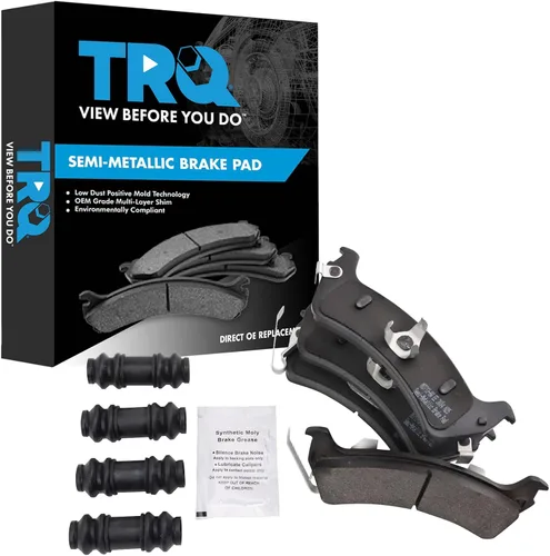 Vista 83 de TRQ Pastillas de freno delanteras semi metálicas compatibles con Ford Expedition 2018-2021 F-150 2018-2020 Lincoln Navigator 2018-2022