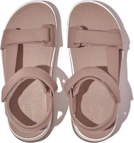 Vista 2 de FitFlop Sandalias de cuero ajustables Surff con correa trasera para mujer