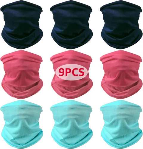 Vista 7 de Polaina para el cuello, máscara facial, bandanas, reutilizable, cubierta de pesca, motocicleta, hombres y mujeres, bufanda para exteriores