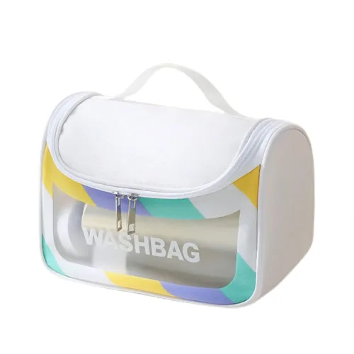Vista 10 de LEJN Neceser Bolsa de viaje Bolsa de maquillaje resistente al agua Bolsa de cosméticos Organizador de viaje Contenedor de tamaño completo Artículos