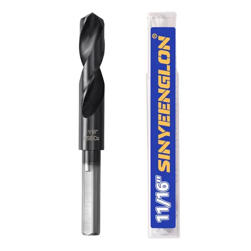 Vista 15 de 1inch Drill Bit for Metal and Hardened Steel, M35 Cobalt 1/2 Inch Reduced Shank Industrial Grade Heavy Duty Drill Bit, with Index Storage Case
