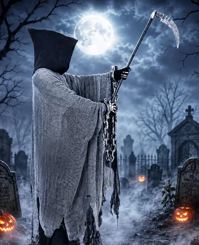 Vista 4 de Disfraz de la parca, capa con capucha de Halloween, disfraces de cosplay de Halloween para adultos