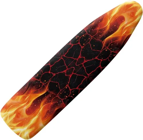 Vista 25 de Funda para tabla de planchar con diseño de estrellas y bandera estadounidense con borde elástico y acogedor bolsillo para la nariz, resistente al