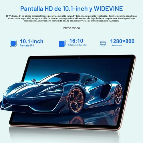 Vista 5 de 2025 Android 15 tablet de 10 pulgadas con teclado, 30GB+64GB+1TB expandibles, tabletas Octa-Core con batería de 6000mAh, pantalla HD IPS, WiFi 5G