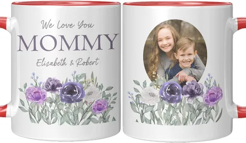 Vista 12 de Taza para el día de la madre para mamá de hija e hijo – Taza de café divertida para la mejor mamá del mundo – Regalo único de cumpleaños para esposa