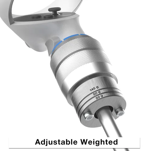 Vista 2 de Weighted Golf Club Attachment for Oculus Quest 2/ Meta Quest Pro, Adjustable Weight Golf Club Adapter - All Aluminum VR Golf Club Handle Accessory