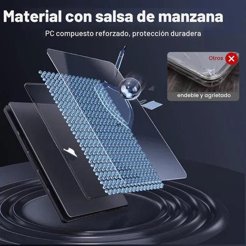 Vista 8 de Soonjet Funda para MacBook Pro de 14 pulgadas M5 M4 M3 M2 M1 Pro/Max 2026 Espacio Negro Claro