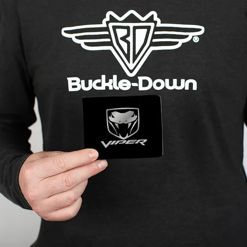 Vista 3 de Buckle-Down Cartera Dodge Viper NegroPlata Logo