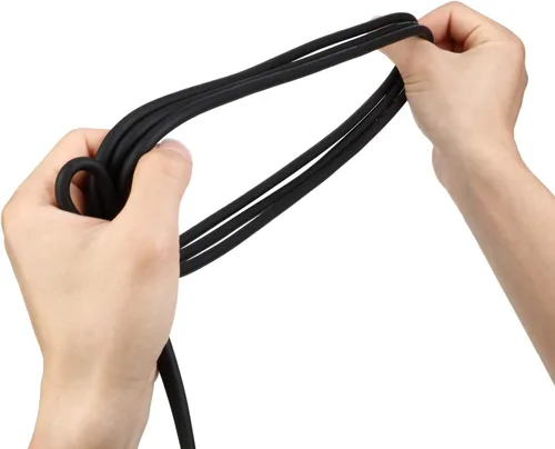 Vista 6 de Donner Cable TRS de 6 pies, cable de conexión estéreo equilibrado, resistente, sin zumbido de 1/4 pulgadas, ángulo recto macho a cable recto TRS