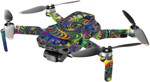 Vista 2 de MightySkins Compatible con DJI Mini 2 Dron portátil - Ácido Cubierta protectora de vinilo duradera y única Fácil de aplicar, quitar y cambiar