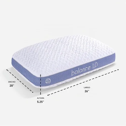 Vista 7 de Bedgear Balance 1.0 Almohada de rendimiento, almohada de cama de apoyo medio para todas las posiciones de sueño Relleno Boost Blend con comodidad