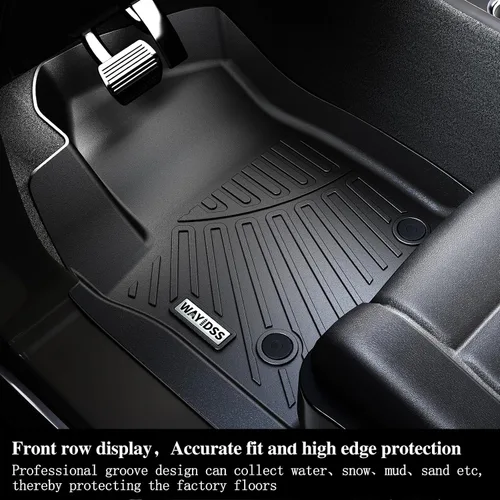 Vista 2 de Alfombrillas para KIA Carnival 2025 2026 (ajuste 7 y 8 asientos) con alfombrilla para maletero y respaldo TPE protección para todo tipo de clima
