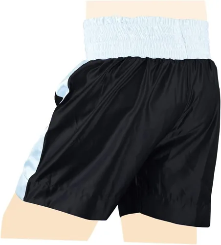 Vista 7 de Pantalones cortos de boxeo para hombre, para entrenamiento de boxeo, fitness, gimnasio, pelea, artes marciales, mauy, tailandés, kickboxing, ropa