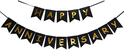 Vista 3 de Cartel de feliz aniversario, decoración de abanicos de papel colgante para cumpleaños, bodas, decoraciones de feliz aniversario.