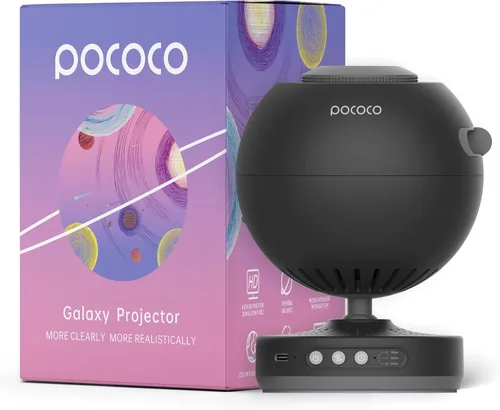 Vista 2 de POCOCO Proyector de Galaxia + Discos de Constelación Realista-1 (6 Piezas)