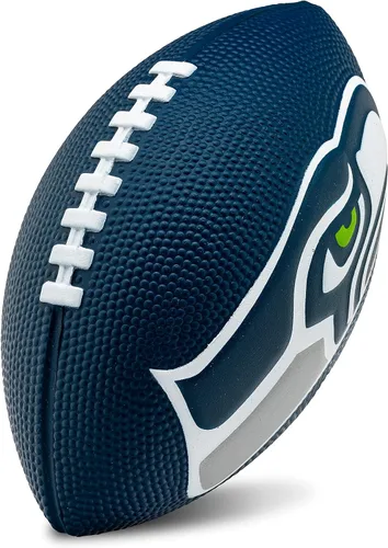 Vista 31 de Franklin Sports NFL - Fútbol americano de espuma para niños, pelota suave de tamaño junior de 8.5 pulgadas con logotipos 3D, perfecta para el día