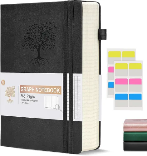 Vista 43 de Ansopu Cuaderno de puntos, 360 páginas numeradas, cuadrícula de puntos, de 8.5 x 11 pulgadas, papel de punto de 3.53 oz/m², tapa dura gruesa