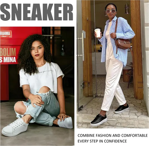 Vista 2 de Vepose Zapatillas de deporte de moda para mujer, zapatos casuales de vestir cómodos 2.0