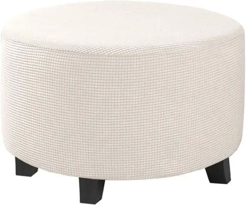 Vista 16 de H.VERSAILTEX Funda Deslizable para Otomana Rectangular Ajuste de Longitud 29"-34" Reposapiés Fundas Deslizables para Sofá Funda para Taburete