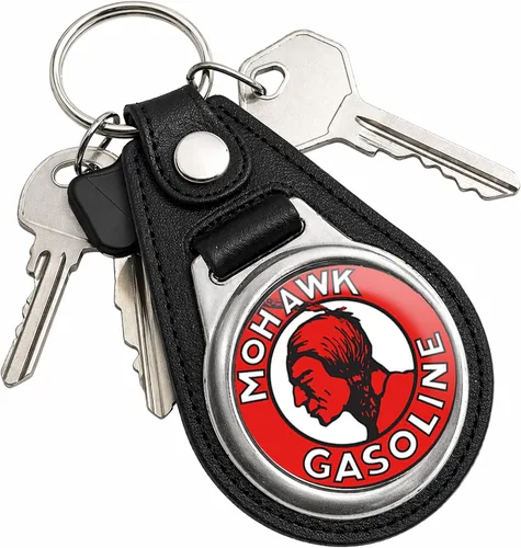 Vista 131 de Brotherhood Round Key Chain for Vintage Motor Oil, Petroleum, and