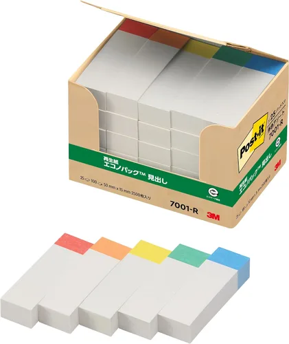 Vista 17 de Post-it Heading 50 x 15 mm 100 hojas x10 Pcs Mixed Color Especial Pack 700rp-bk