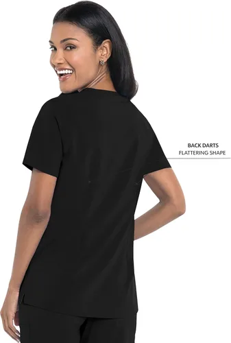 Vista 3 de Urbane Performance 9015 - Camiseta médica de ajuste a medida con 3 bolsillos para mujer