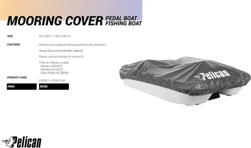 Vista 3 de Pelican Funda de vinilo para botes con pedal para modelos Rainbow + Airhead Bungee Dockline