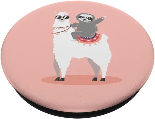 Vista 2 de Llama - Agarre para teléfono móvil, diseño de perezoso