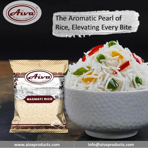 Vista 4 de AIVA Arroz Basmati Blanco Indio Extra Largo Arroz Basmati Extra Largo - 4 LB
