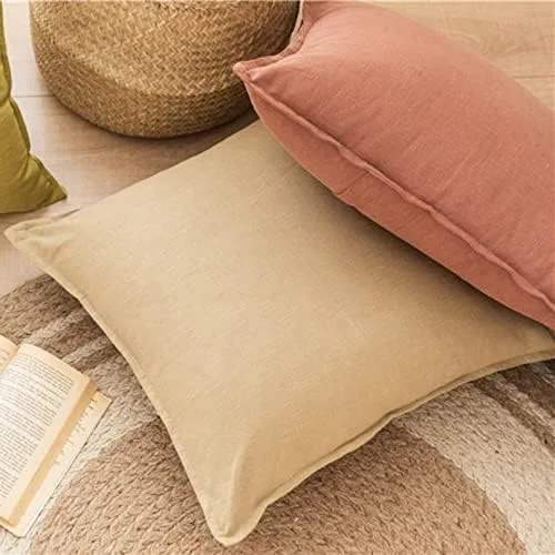 Vista 4 de Fundas de almohada a juego de 17.7 x 17.7 in, paquete de 1 funda de cojín cuadrada sin núcleo con cremallera invisible