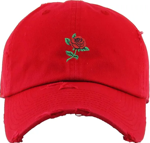 Vista 2 de KBETHOS Gorra de béisbol ajustable unisex con diseño de flores de rosas para hombre y mujer